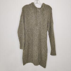 Yes Lola Marled Knit Hooded Sweater Dress Size Medium
